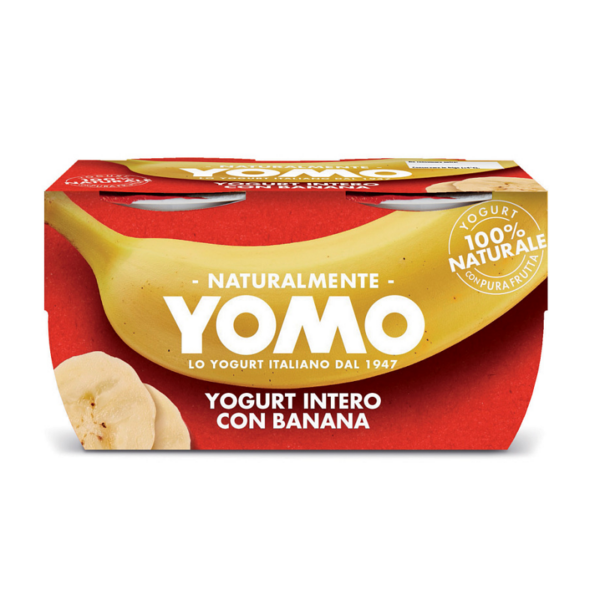 YOGURT YOMO INTERO ALLA BANANA GR. 125 X 2