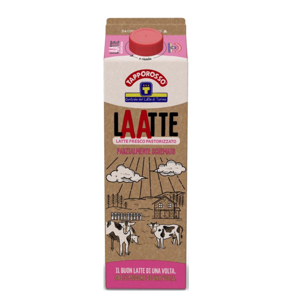 LATTE FRESCO PARZIALMENTE SCREMATO TAPPOROSSO LT. 1