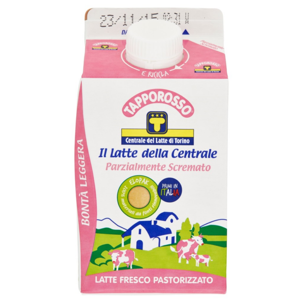 LATTE FRESCO PARZIALMENTE SCREMATO TAPPOROSSO ML. 500