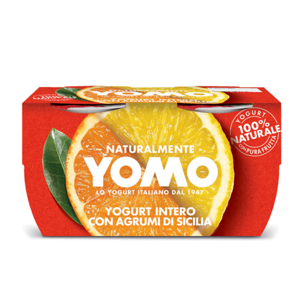 YOGURT YOMO INTERO AGRUMI DI SICILIA GR. 125 X 2