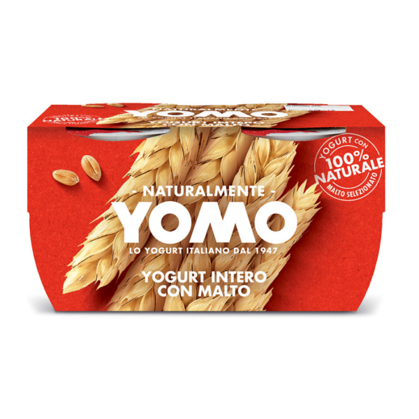 YOGURT YOMO INTERO AL MALTO GR. 125 X 2