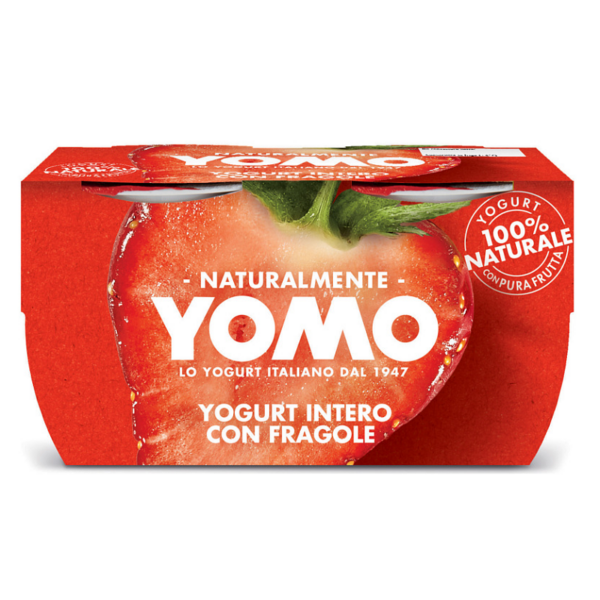 YOGURT YOMO INTERO ALLA FRAGOLA GR. 125 X 2