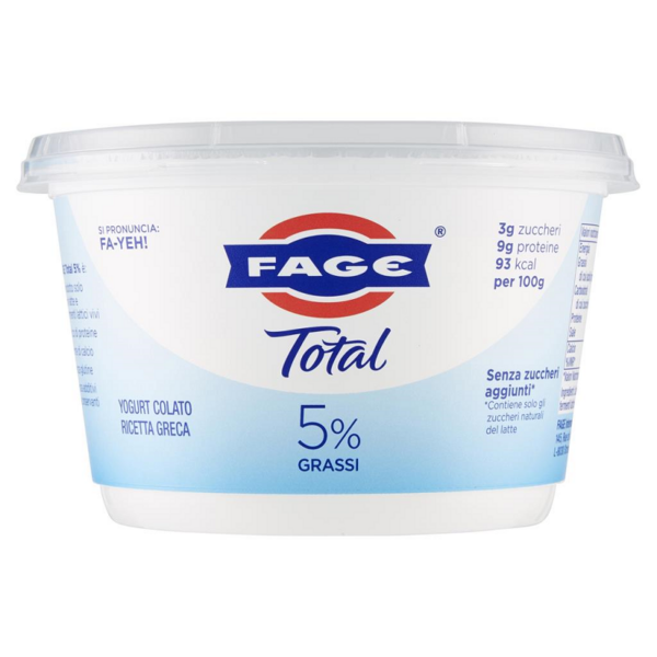 YOGURT GRECO TOTAL BIANCO TOTAL 5% GRASSI FAGE GR. 450