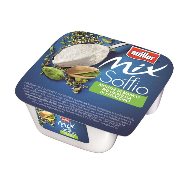 MULLER MIX SOFFIO BIANCO & GRANELLA DI PISTACCHIO GR. 120