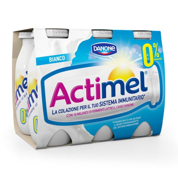 ACTIMEL BIANCO 0,1 % GRASSI DANONE GR. 100 X 6