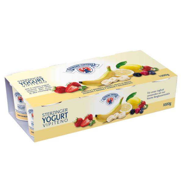 YOGURT INTERO 4 GUSTI ASSORTITI VIPITENO GR. 125 X 8