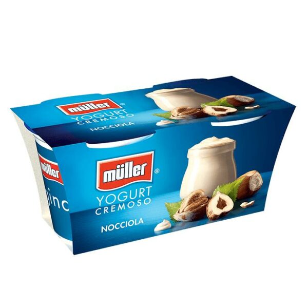 YOGURT CREMOSO ALLA NOCCIOLA MULLER GR. 125 X 2