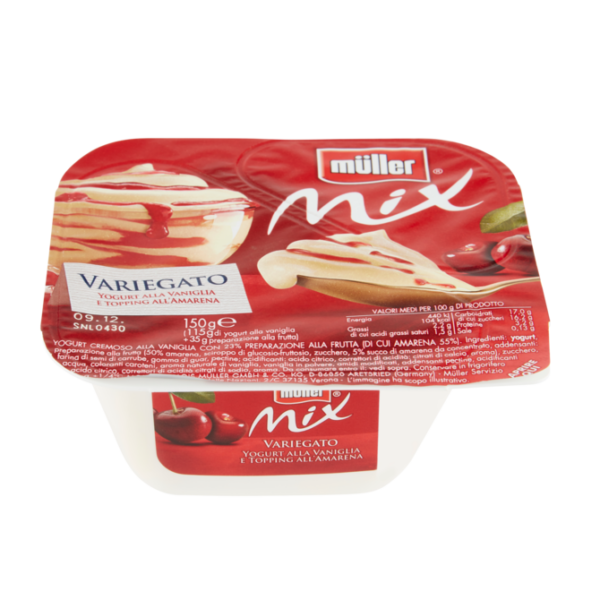 YOGURT VARIEGATO AMARENA MIX MULLER GR. 150