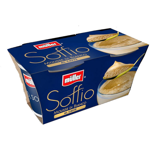 MULLER SOFFIO MOUSSE DI BIANCO AL CAFFÈ GR. 95 X2