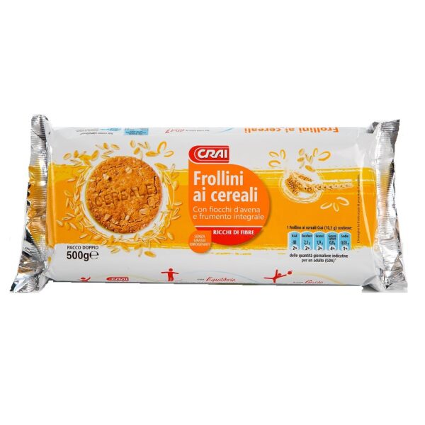 FROLLINI AI CEREALI CROCCANTI CON FIBRE CRAI GR. 500