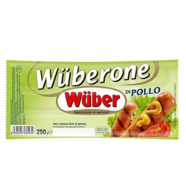 WURSTEL LEGGERO DI POLLO WUBERONE WUBER GR. 250 X 3