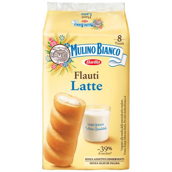 FLAUTI AL LATTE MULINO BIANCO X 8 PEZZI