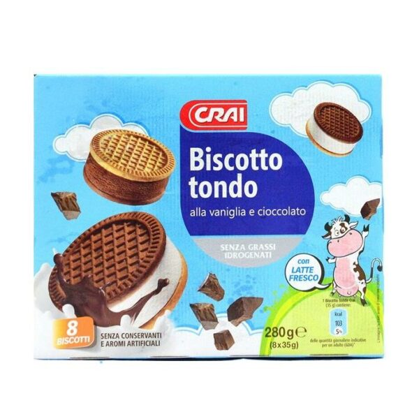 BISCOTTI TONDI CRAI X 8 PEZZI