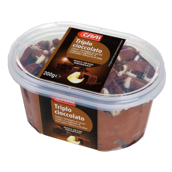 GELATO TRIPLO CIOCCOLATO CRAI GR. 200