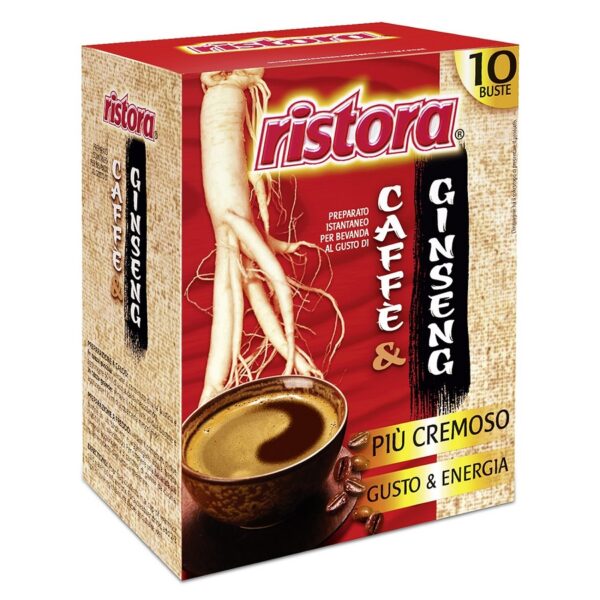 CAFFÉ & GINSENG ISTANTANEO RISTORA X 5 BUSTE GR. 100