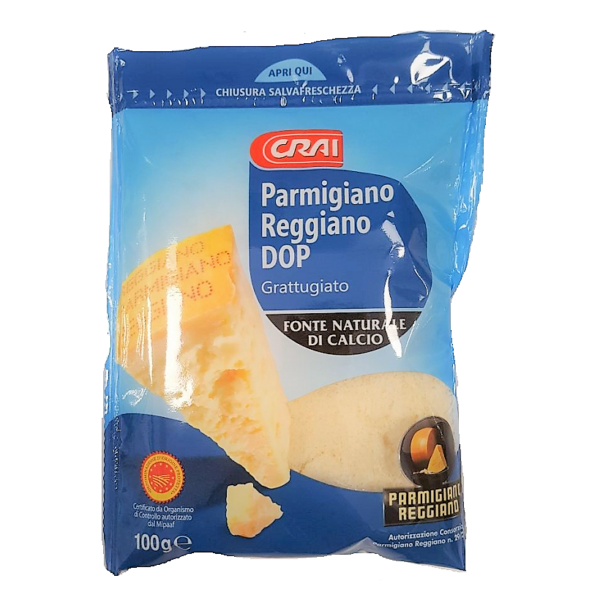 PARMIGIANO REGGIANO DOP GRATTUGIATO FRESCO CRAI GR. 100