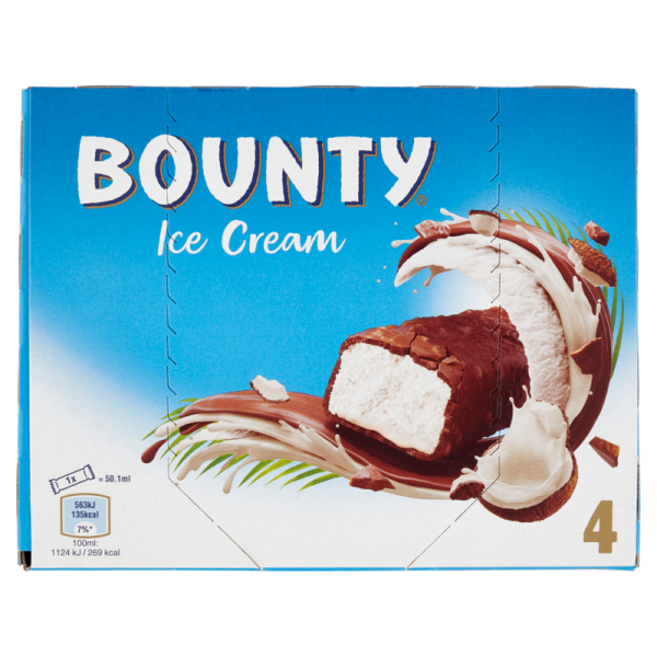 GELATO BARRETTE ICE CREAM BOUNTY X 4