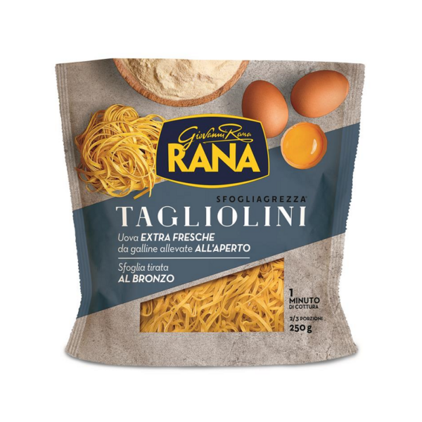 TAGLIOLINI ALL'UOVO SFOGLIAGREZZA RANA GR. 250