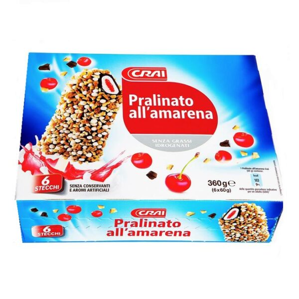 STECCO PRALINATO AMARENA CRAI X 6 PEZZI