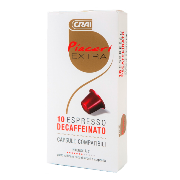 ESPRESSO DECAFFEINATO CRAI X 10 CAPS COMPATIBILI