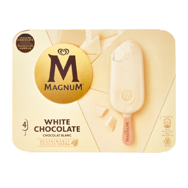 MAGNUM WHITE CHOCOLATE ALGIDA X 4