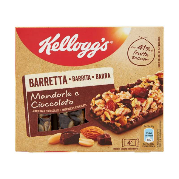 BARRETTE KELLOGG´S MANDORLE & CIOCCOLATO  GR.35 X3