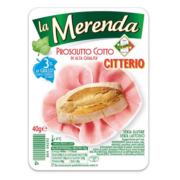 PROSCIUTTO COTTO MERENDA CITTERIO GR. 40