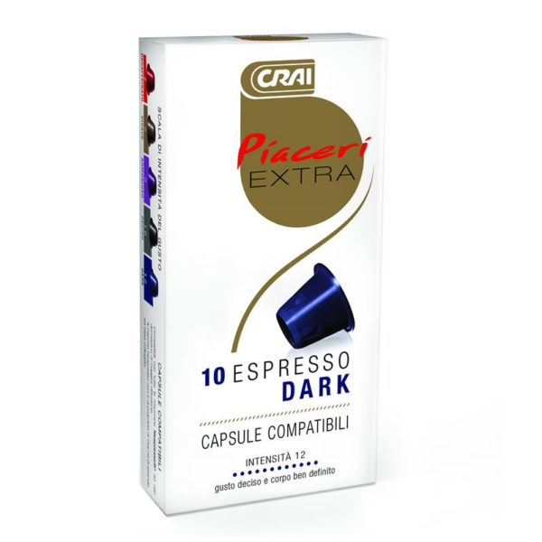 ESPRESSO DARK CRAI X 10 CAPS COMPATIBILI