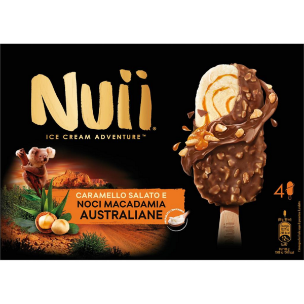 STECCO CARAMELLO & NOCI MACADAMIA NUII X 4