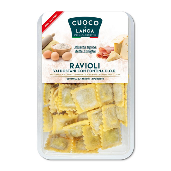 RAVIOLI VALDOSTANI CON FONTINA D.O.P CUOCO DI LANGA GR. 250