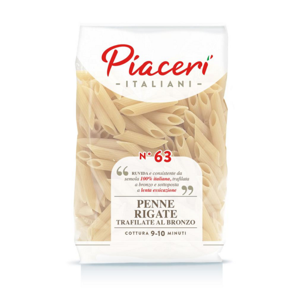 PENNE RIGATE PIACERI ITALIANI GR. 500 N. 63