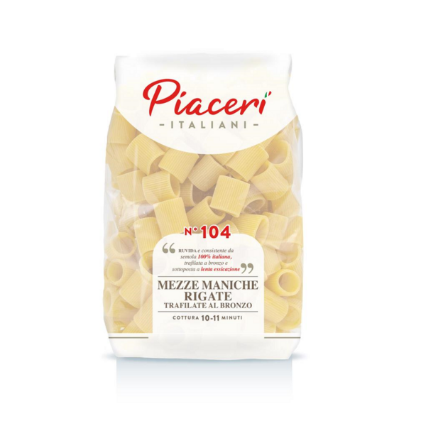 MEZZE MANICHE RIGATE PIACERI ITALIANI GR. 500 N. 104