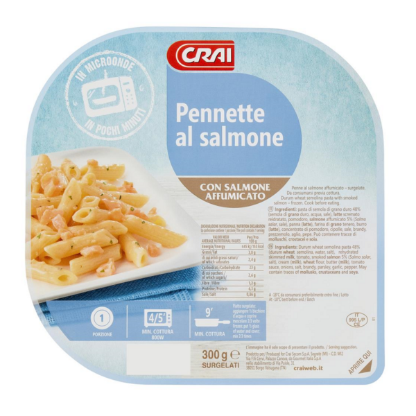 PENNE AL SALMONE AFFUMICATO CRAI GR. 300