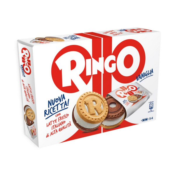 BISCOTTO GELATO SNACK VANIGLIA RINGO X 4