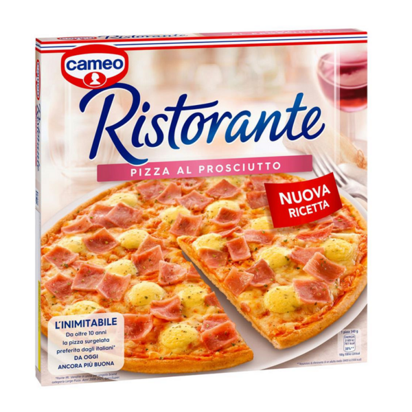 PIZZA RISTORANTE AL PROSCIUTTO CAMEO GR. 340