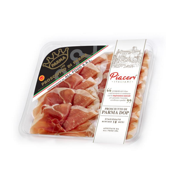 PROSCIUTTO CRUDO DI PARMA DOP 18 MES PIACERI ITALIANI GR. 90