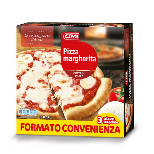 PIZZA MARGHERITA CRAI GR. 300 X 3 PEZZI