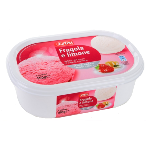 GELATO FRAGOLA & LIMONE CRAI GR. 500