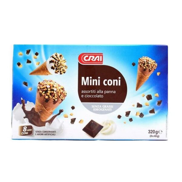 MINI CONO CRAI X 8 PEZZI