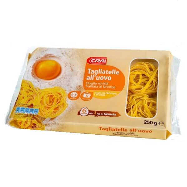 TAGLIATELLE ALL´UOVO CRAI GR. 250