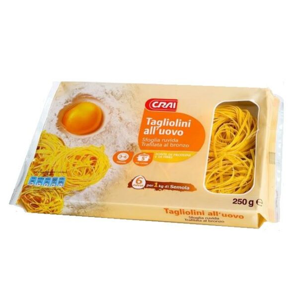 TAGLIOLINI ALL´UOVO CRAI GR. 250