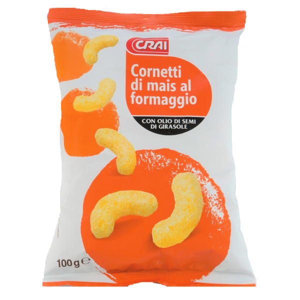 CORNETTI DI MAIS AL FORMAGGIO CRAI GR. 100