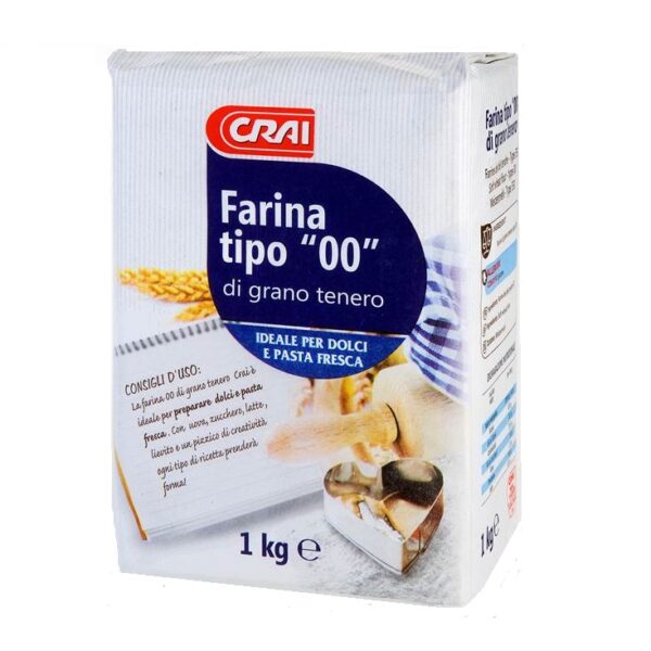 FARINA DI GRANO TENERO TIPO 00 CRAI KG. 1