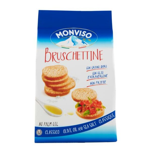 BRUSCHETTINE CLASSICHE ALL´OLIO DI OLIVA MONVISO GR. 120