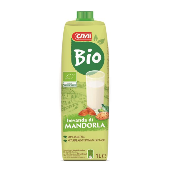 BEVANDA DI MANDORLA BIO CRAI LT. 1