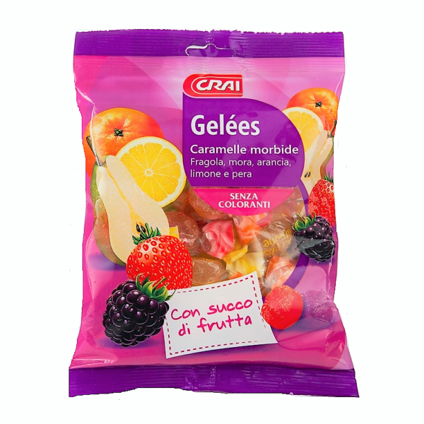 CARAMELLE GELÈES MORBIDE ALLA FRUTTA CRAI GR. 175