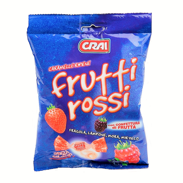 CARAMELLE RIPIENE AI FRUTTI ROSSI CRAI GR. 200