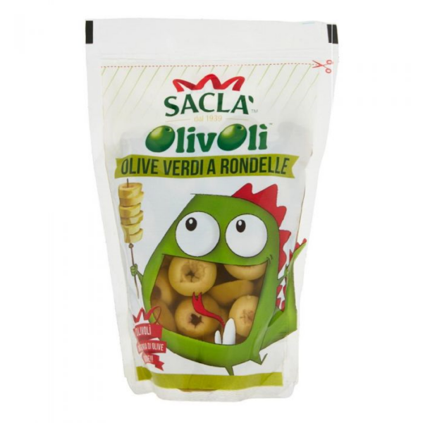 OLIVE VERDI A RONDELLE OLIVOLÌ SACLÀ GR. 85