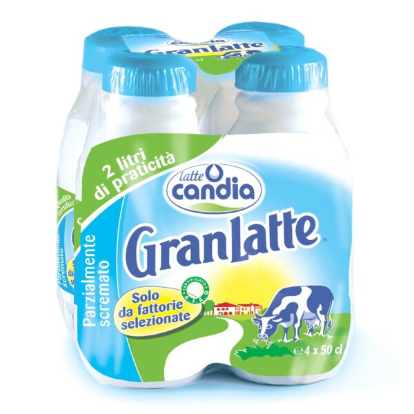 LATTE UHT PARZIALMENTE SCREMATO CANDIA ML. 500 X 4