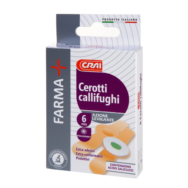 CEROTTI CALLIFUGHI CON AZIONE LEVIGANTE FARMA CRAI X 6 PEZZI